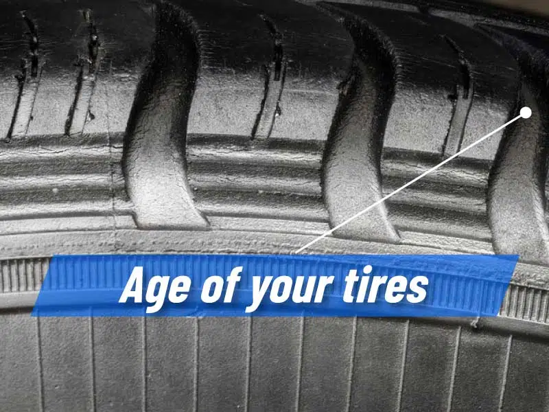 Measure the depth of your tire treads