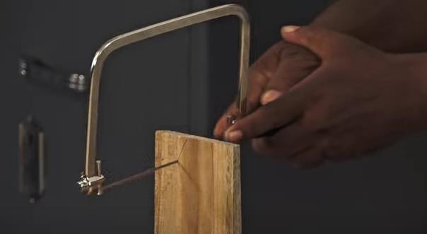 A coping saw used for